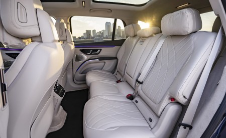 2023 Mercedes-Benz EQS SUV 580 4MATIC AMG Line (Color: Sodalite Blue) Interior Rear Seats Wallpapers 450x275 (190)