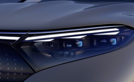 2023 Mercedes-Benz EQS SUV AMG Line (Color: Diamond White) Headlight Wallpapers 450x275 (77)