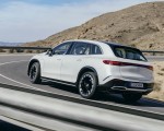 2023 Mercedes-Benz EQS SUV AMG Line (Color: Diamond White) Rear Three-Quarter Wallpapers 150x120