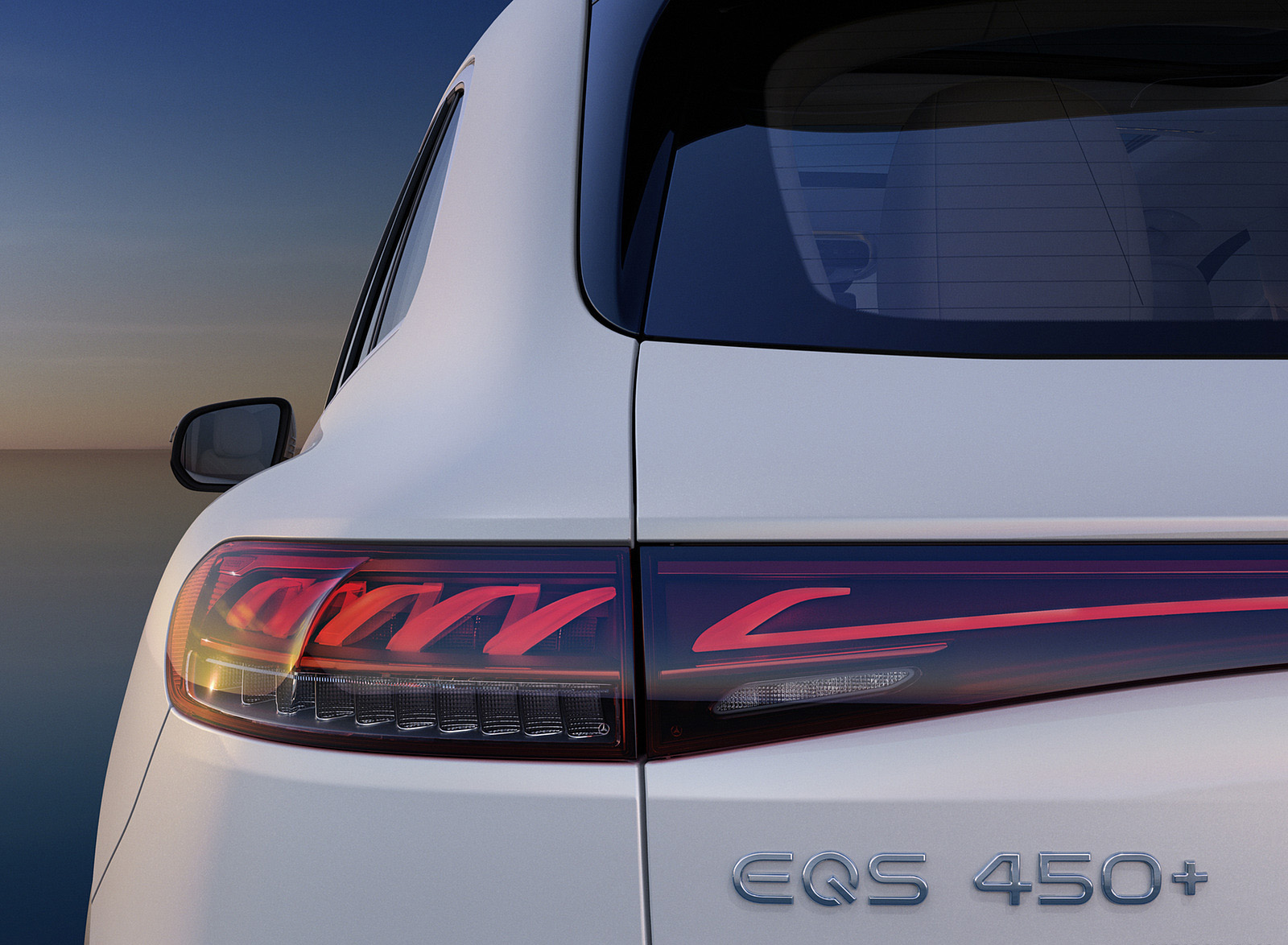 2023 Mercedes-Benz EQS SUV AMG Line (Color: Diamond White) Tail Light Wallpapers #83 of 212