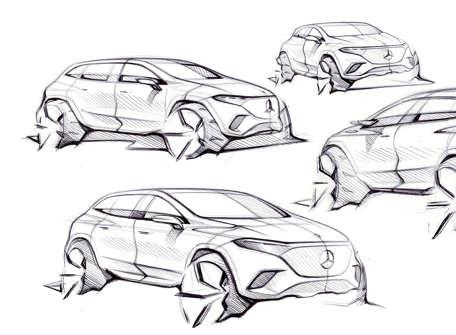 2023 Mercedes-Benz EQS SUV Design Sketch Wallpapers #107 of 212