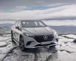 2023 Mercedes-Benz EQS SUV Electric Art Line (Color: Alpine Grey) Front Three-Quarter Wallpapers 150x120