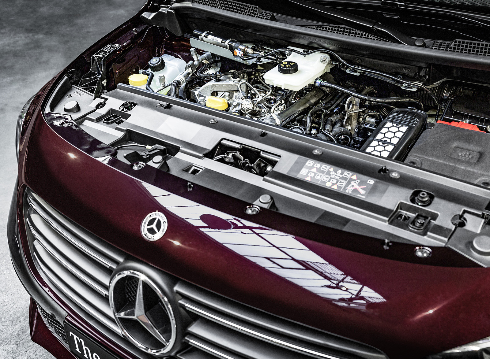 2023 Mercedes-Benz T-Class (Color: Rubellite Red Metallic) Engine Wallpapers #35 of 73