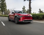 2023 Toyota bZ4X Limited AWD (Color: Supersonic Red) Front Three-Quarter Wallpapers 150x120