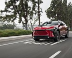 2023 Toyota bZ4X Limited AWD (Color: Supersonic Red) Front Three-Quarter Wallpapers 150x120