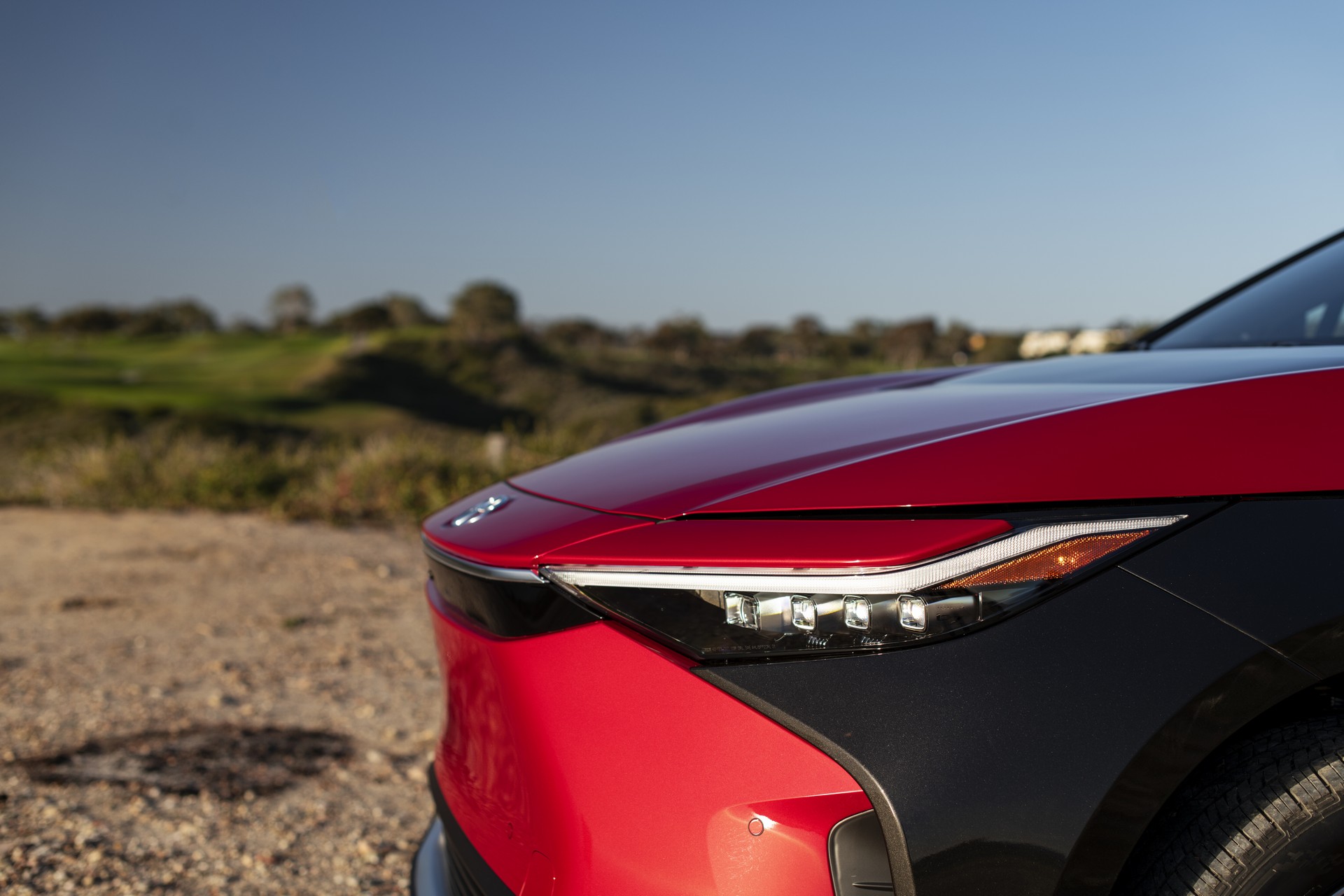 2023 Toyota bZ4X Limited AWD (Color: Supersonic Red) Headlight Wallpapers #47 of 226