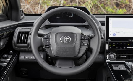2023 Toyota bZ4X Limited AWD (Color: Heavy Metal) Interior Steering Wheel Wallpapers 450x275 (219)