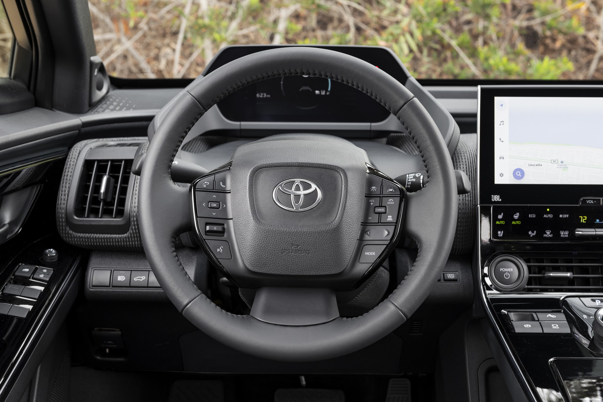 2023 Toyota bZ4X Limited AWD (Color: Heavy Metal) Interior Steering Wheel Wallpapers #219 of 226