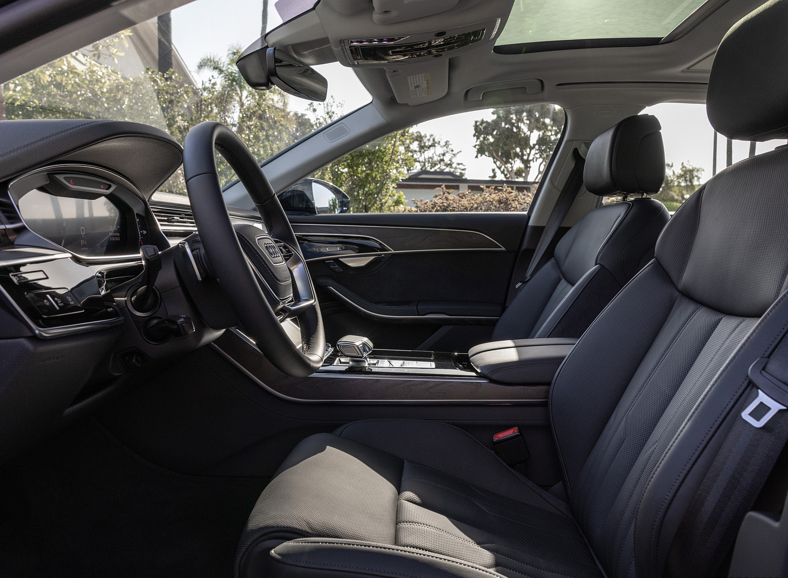 2022 Audi A8 (Color: Firmament Blue; US-Spec) Interior Front Seats Wallpapers #70 of 75