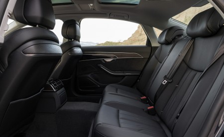 2022 Audi A8 (Color: Firmament Blue; US-Spec) Interior Rear Seats Wallpapers 450x275 (73)