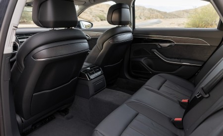 2022 Audi A8 (Color: Firmament Blue; US-Spec) Interior Rear Seats Wallpapers 450x275 (74)