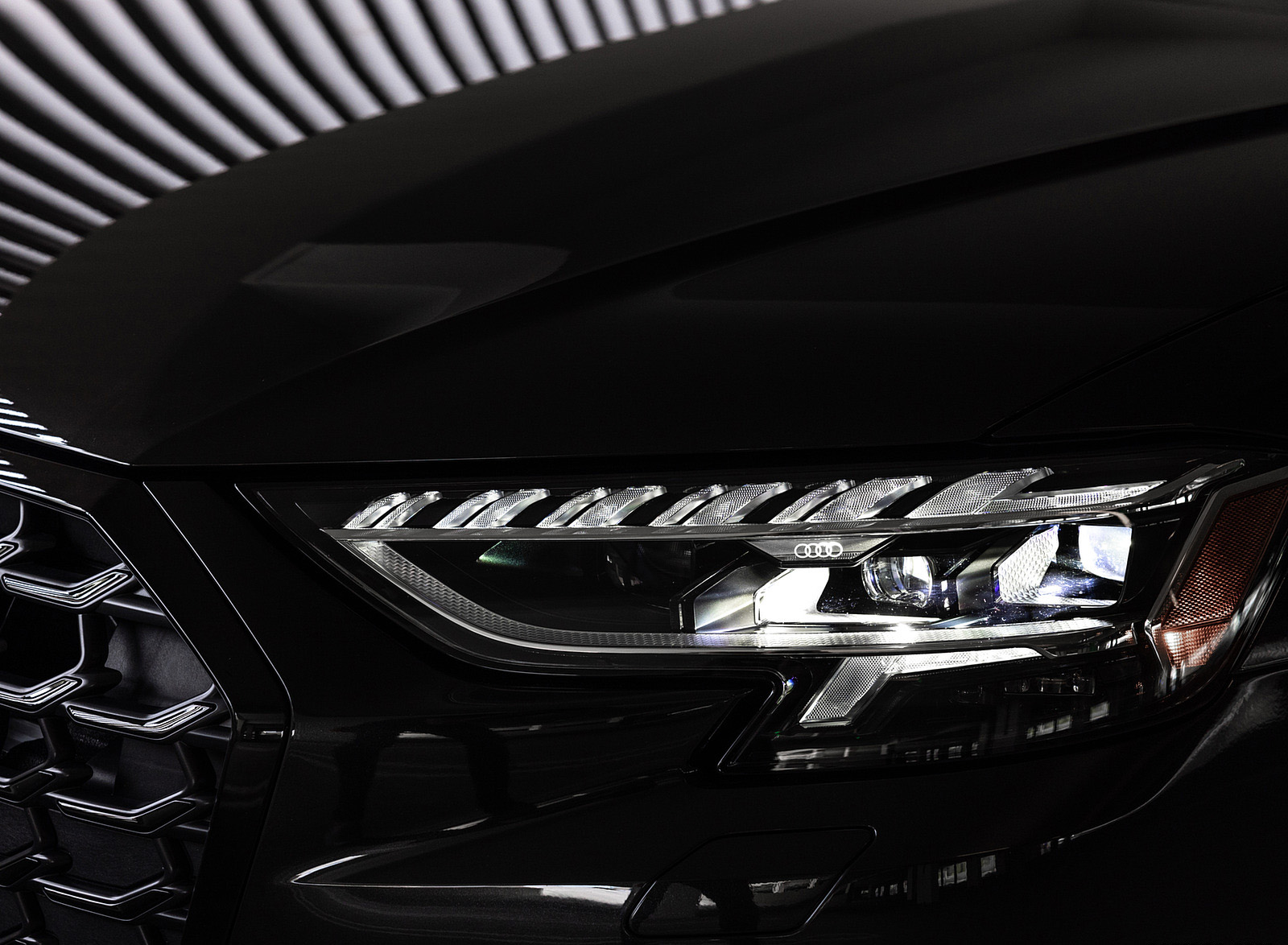 2022 Audi S8 (Color: Vesuvius Gray; US-Spec) Headlight Wallpapers #43 of 78