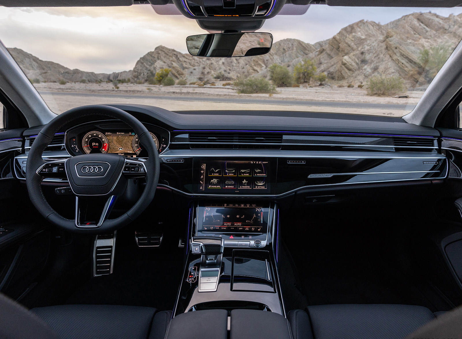 2022 Audi S8 (Color: Vesuvius Gray; US-Spec) Interior Cockpit Wallpapers #58 of 78