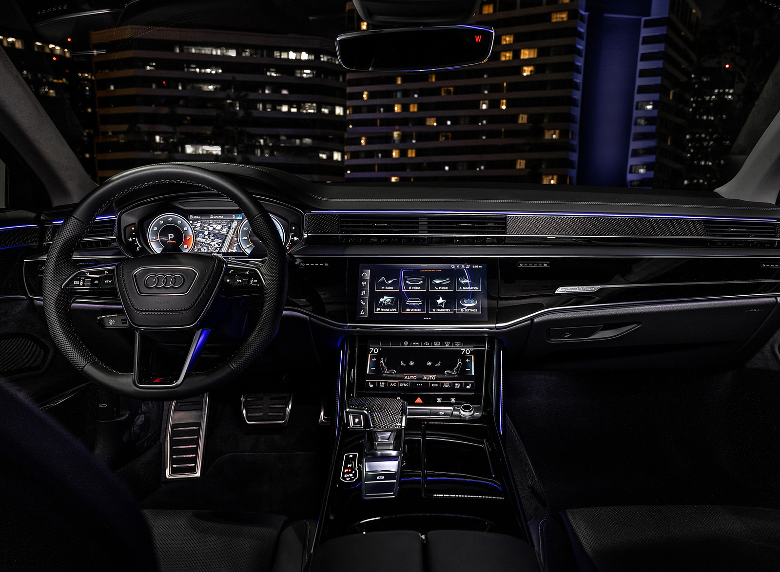 2022 Audi S8 (Color: Vesuvius Gray; US-Spec) Interior Cockpit Wallpapers #59 of 78