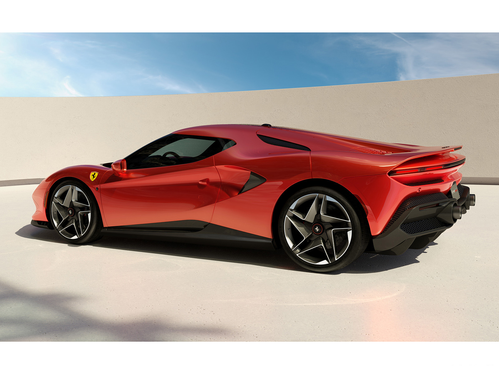 2022 Ferrari SP48 Unica Rear Three-Quarter Wallpapers (2)