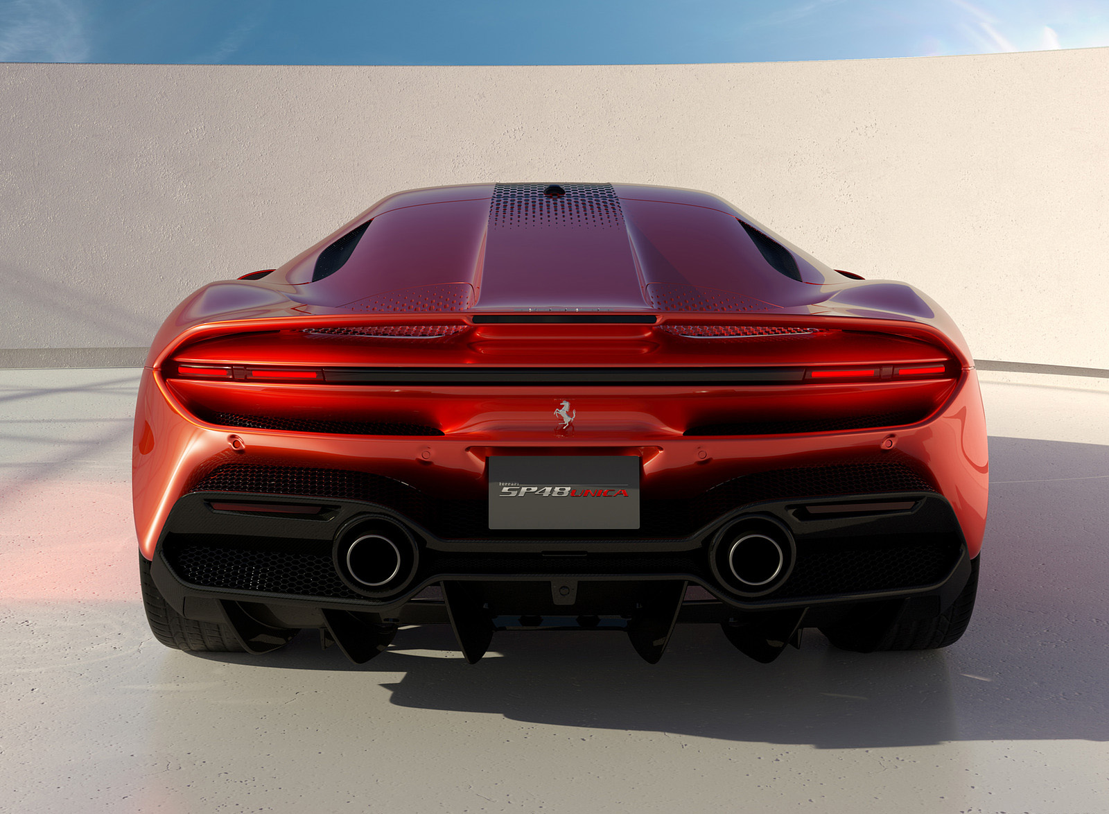2022 Ferrari SP48 Unica Rear Wallpapers (6)