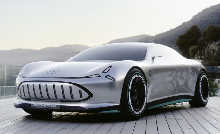 2022 Mercedes-Benz Vision AMG Concept Front Three-Quarter Wallpapers 450x275 (3)