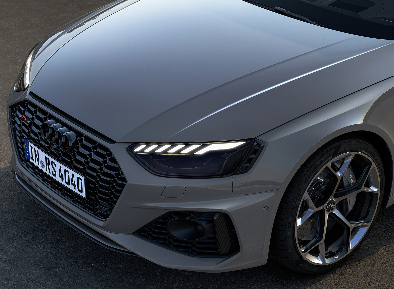 2023 Audi RS 4 Avant Competition Plus (Color: Nardo Grey) Front Wallpapers #20 of 48