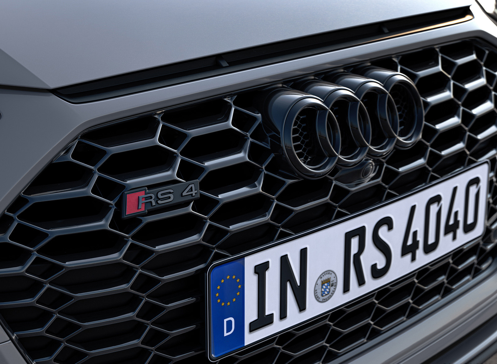 2023 Audi RS 4 Avant Competition Plus (Color: Nardo Grey) Grille Wallpapers #21 of 48