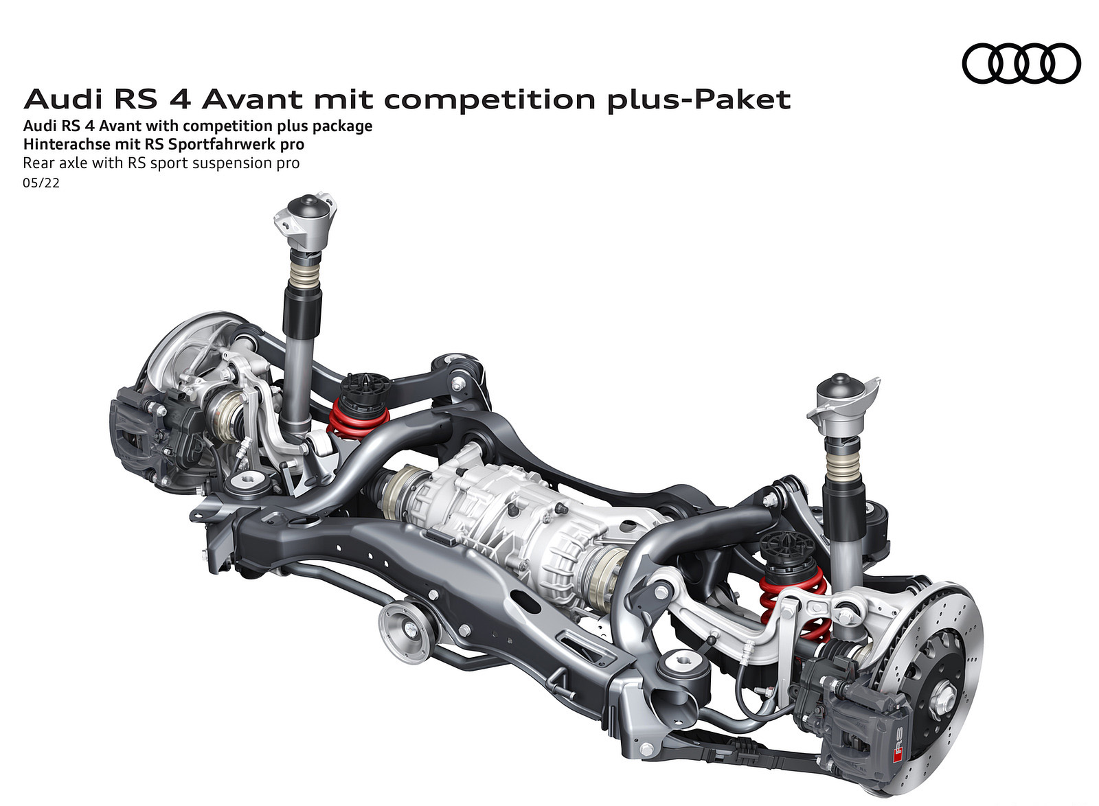 2023 Audi RS 4 Avant Competition Plus Rear axle with RS sport suspension pro Wallpapers #47 of 48