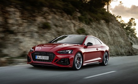 2023 Audi RS 5 Coupé Competition Plus (Color: Tango Red) Front Three-Quarter Wallpapers 450x275 (14)