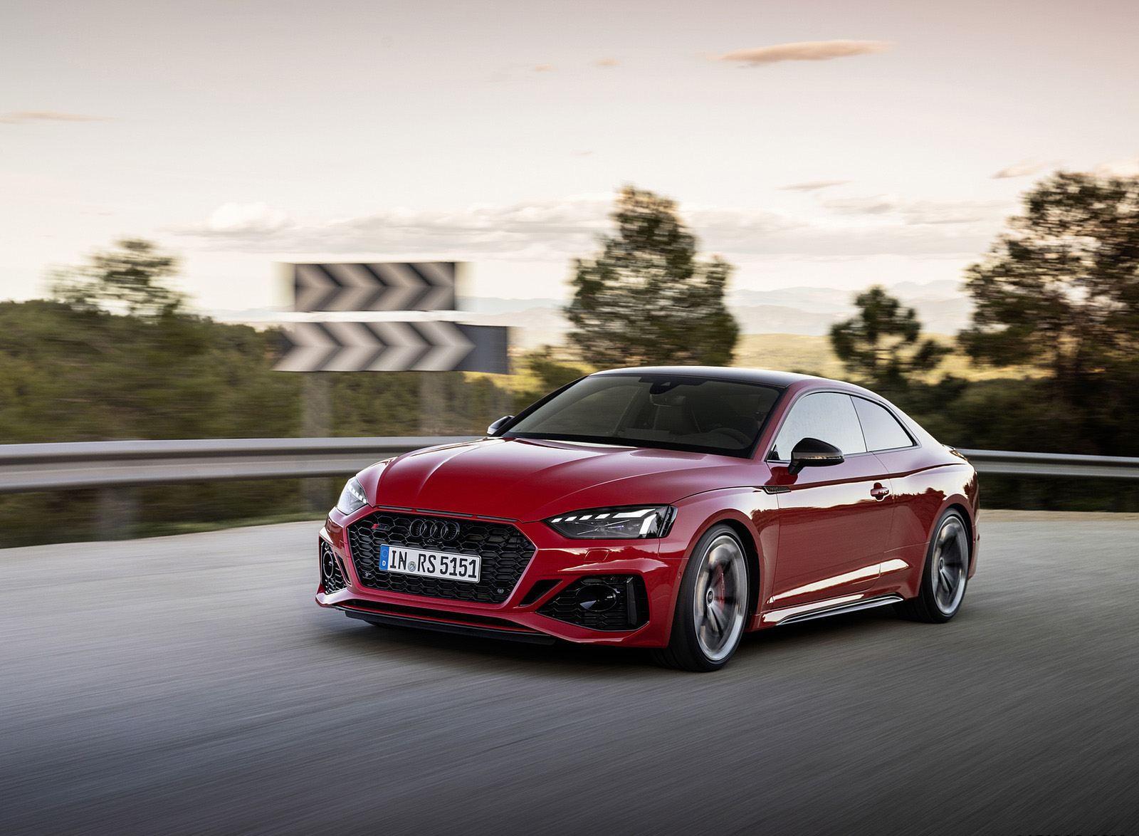 2023 Audi RS 5 Coupé Competition Plus (Color: Tango Red) Front Three-Quarter Wallpapers (9)