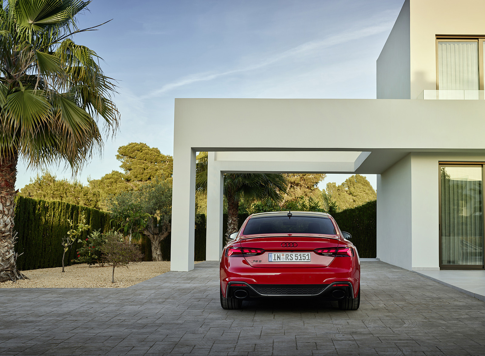 2023 Audi RS 5 Coupé Competition Plus (Color: Tango Red) Rear Wallpapers #51 of 106