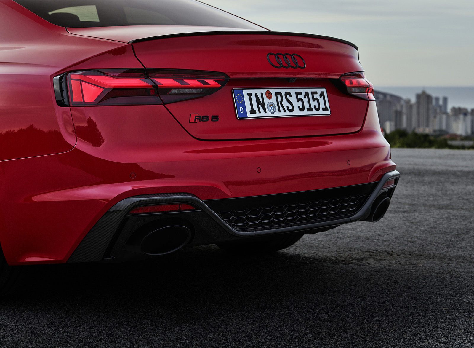 2023 Audi RS 5 Coupé Competition Plus (Color: Tango Red) Tail Light Wallpapers #75 of 106