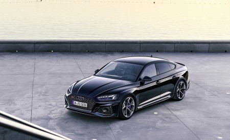 2023 Audi RS 5 Sportback Competition Plus (Color: Sebring Black) Front Three-Quarter Wallpapers 450x275 (9)