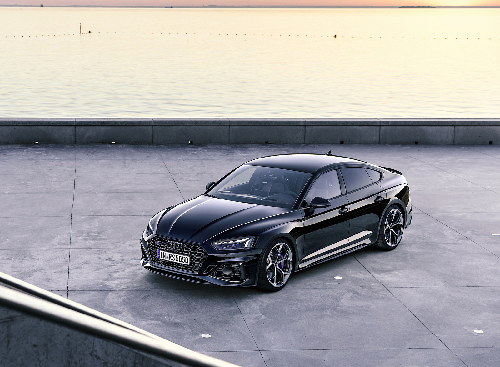 2023 Audi RS 5 Sportback Competition Plus (Color: Sebring Black) Front Three-Quarter Wallpapers #9 of 42