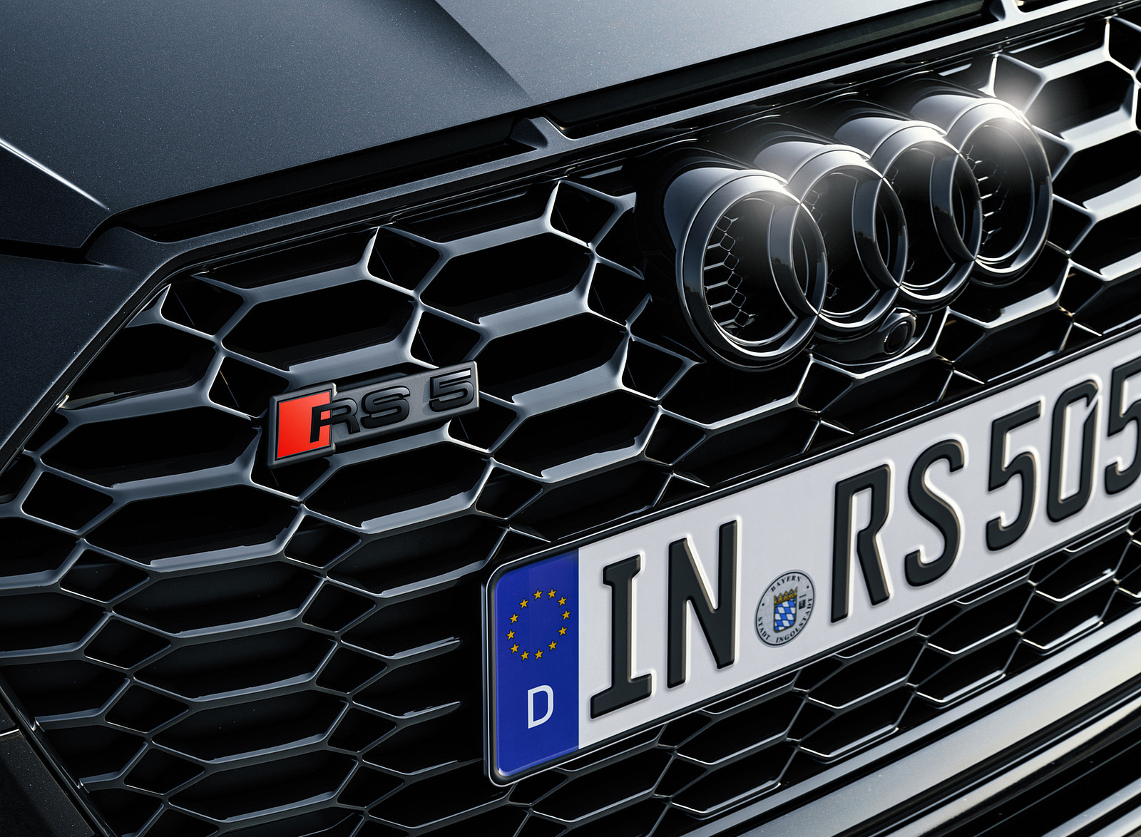 2023 Audi RS 5 Sportback Competition Plus (Color: Sebring Black) Grille Wallpapers #25 of 42