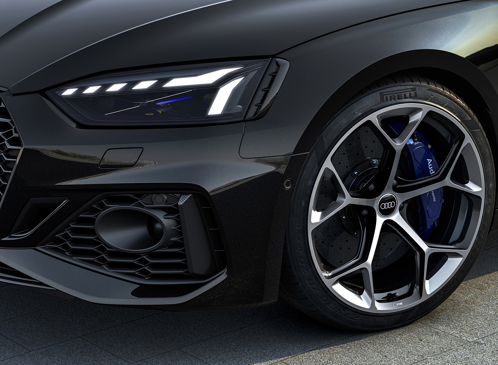 2023 Audi RS 5 Sportback Competition Plus (Color: Sebring Black) Headlight Wallpapers #23 of 42