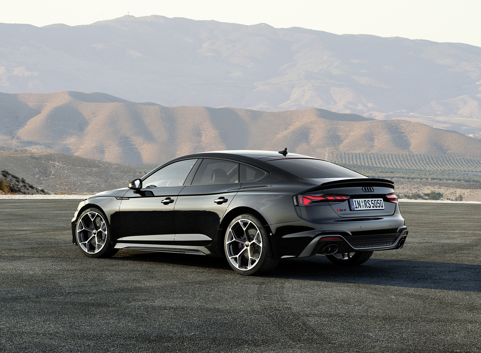 2023 Audi RS 5 Sportback Competition Plus (Color: Sebring Black) Rear Three-Quarter Wallpapers #19 of 42