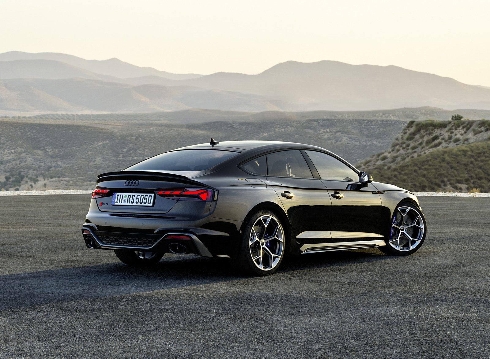2023 Audi RS 5 Sportback Competition Plus (Color: Sebring Black) Rear Three-Quarter Wallpapers #20 of 42