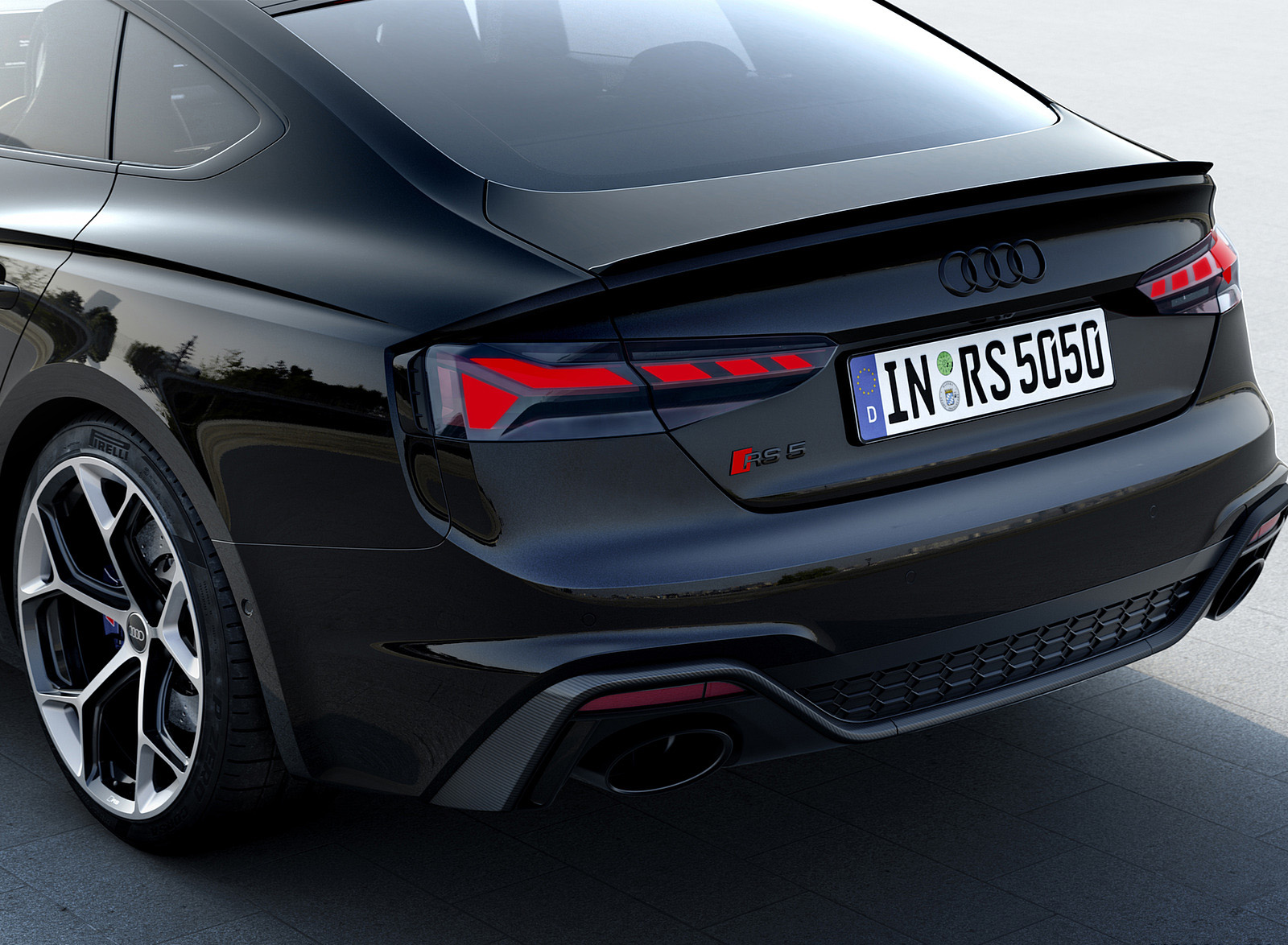 2023 Audi RS 5 Sportback Competition Plus (Color: Sebring Black) Rear Wallpapers #28 of 42