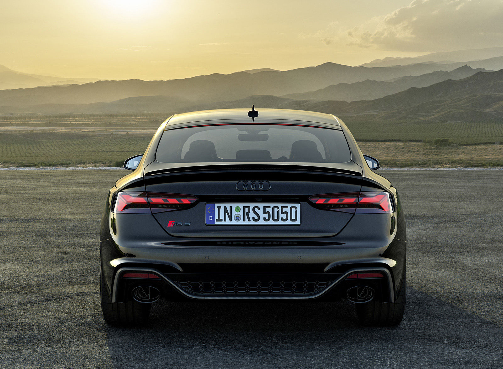 2023 Audi RS 5 Sportback Competition Plus (Color: Sebring Black) Rear Wallpapers #21 of 42