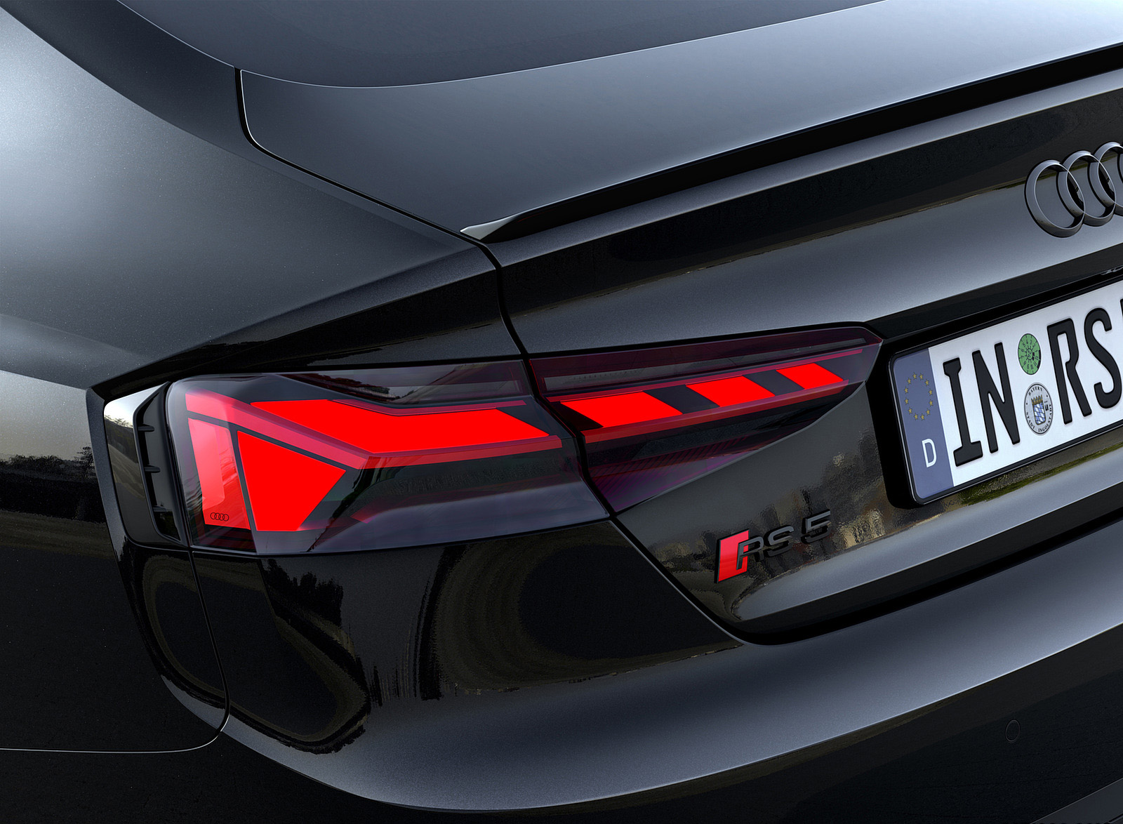 2023 Audi RS 5 Sportback Competition Plus (Color: Sebring Black) Tail Light Wallpapers #29 of 42