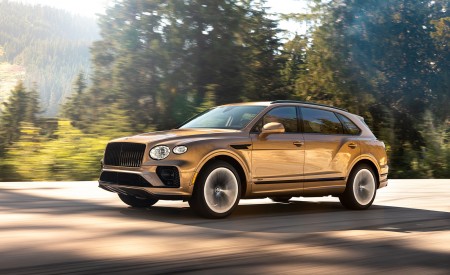 2023 Bentley Bentayga Extended Wheelbase Extroverted (Color: Camel) Front Three-Quarter Wallpapers 450x275 (84)