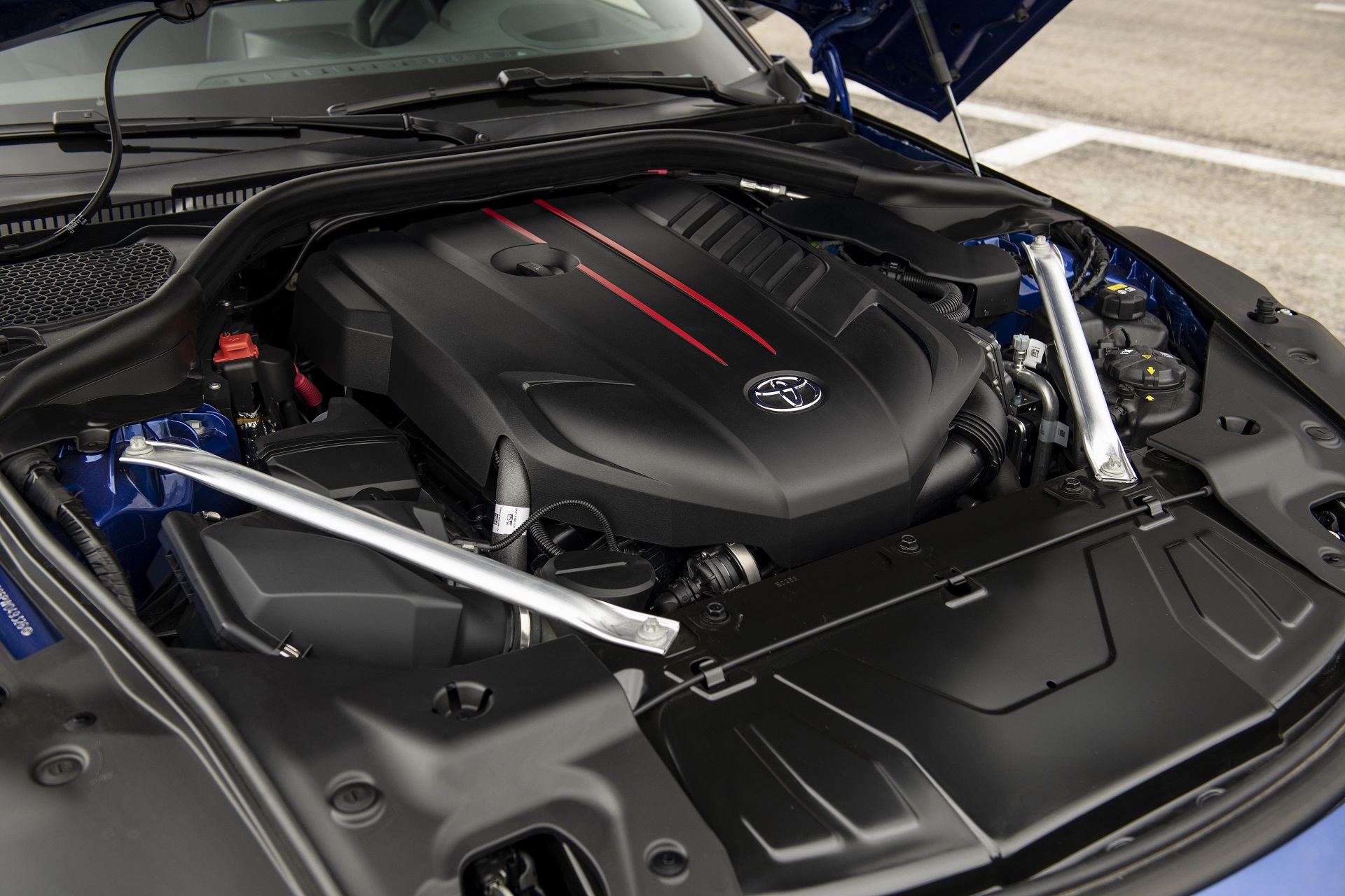 2023 Toyota GR Supra 3.0 Premium MT (Color: Stratosphere Blue) Engine Wallpapers #39 of 76