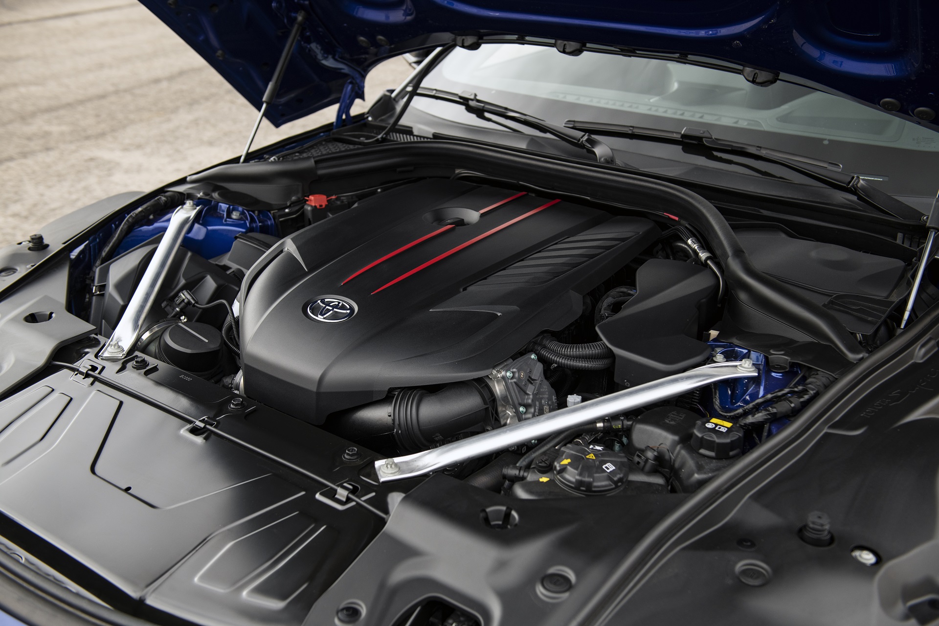 2023 Toyota GR Supra 3.0 Premium MT (Color: Stratosphere Blue) Engine Wallpapers #40 of 76