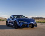 2023 Toyota GR Supra 3.0 Premium MT (Color: Stratosphere Blue) Front Three-Quarter Wallpapers 150x120