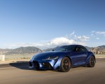 2023 Toyota GR Supra 3.0 Premium MT (Color: Stratosphere Blue) Front Three-Quarter Wallpapers 150x120