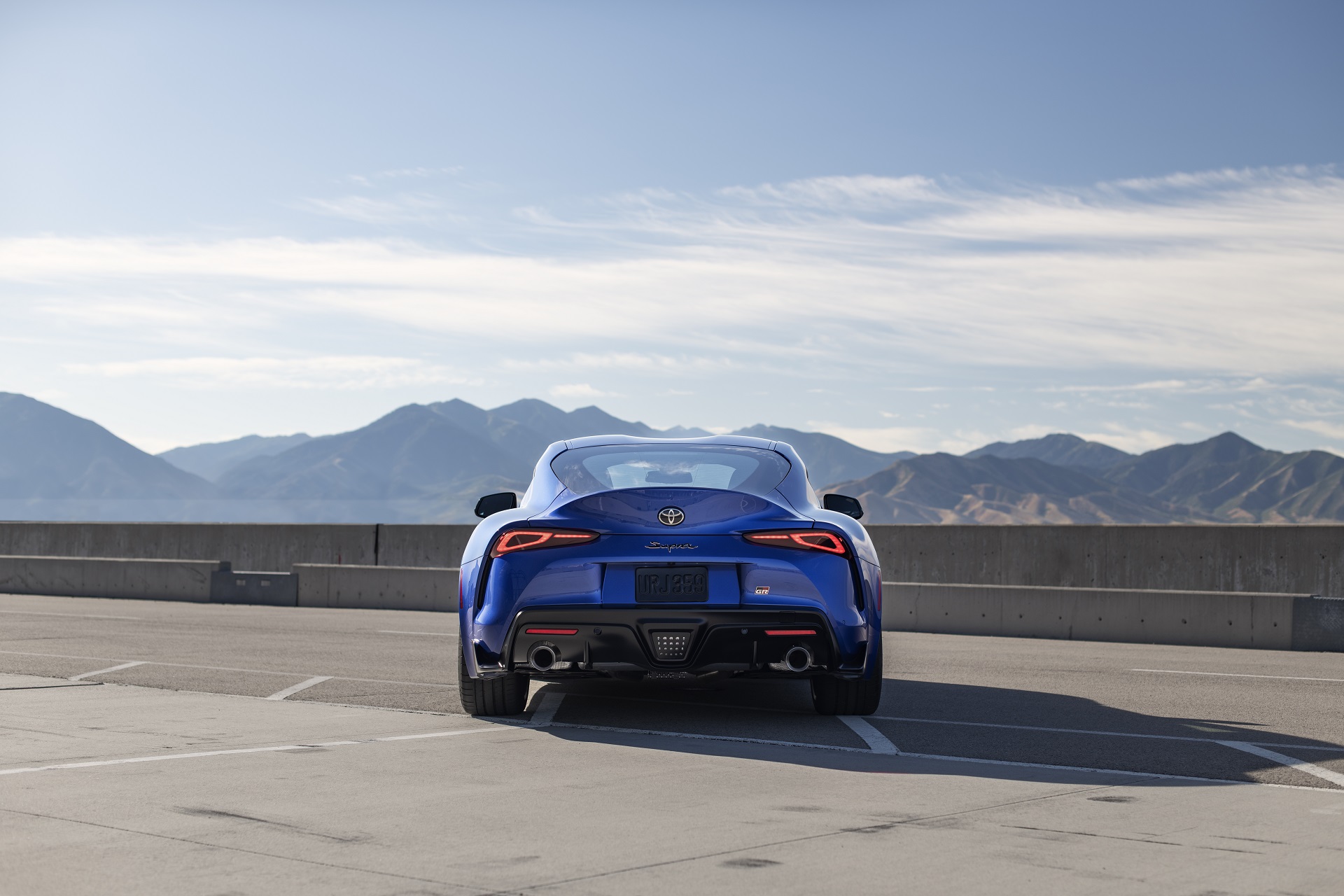 2023 Toyota GR Supra 3.0 Premium MT (Color: Stratosphere Blue) Rear Wallpapers #33 of 76