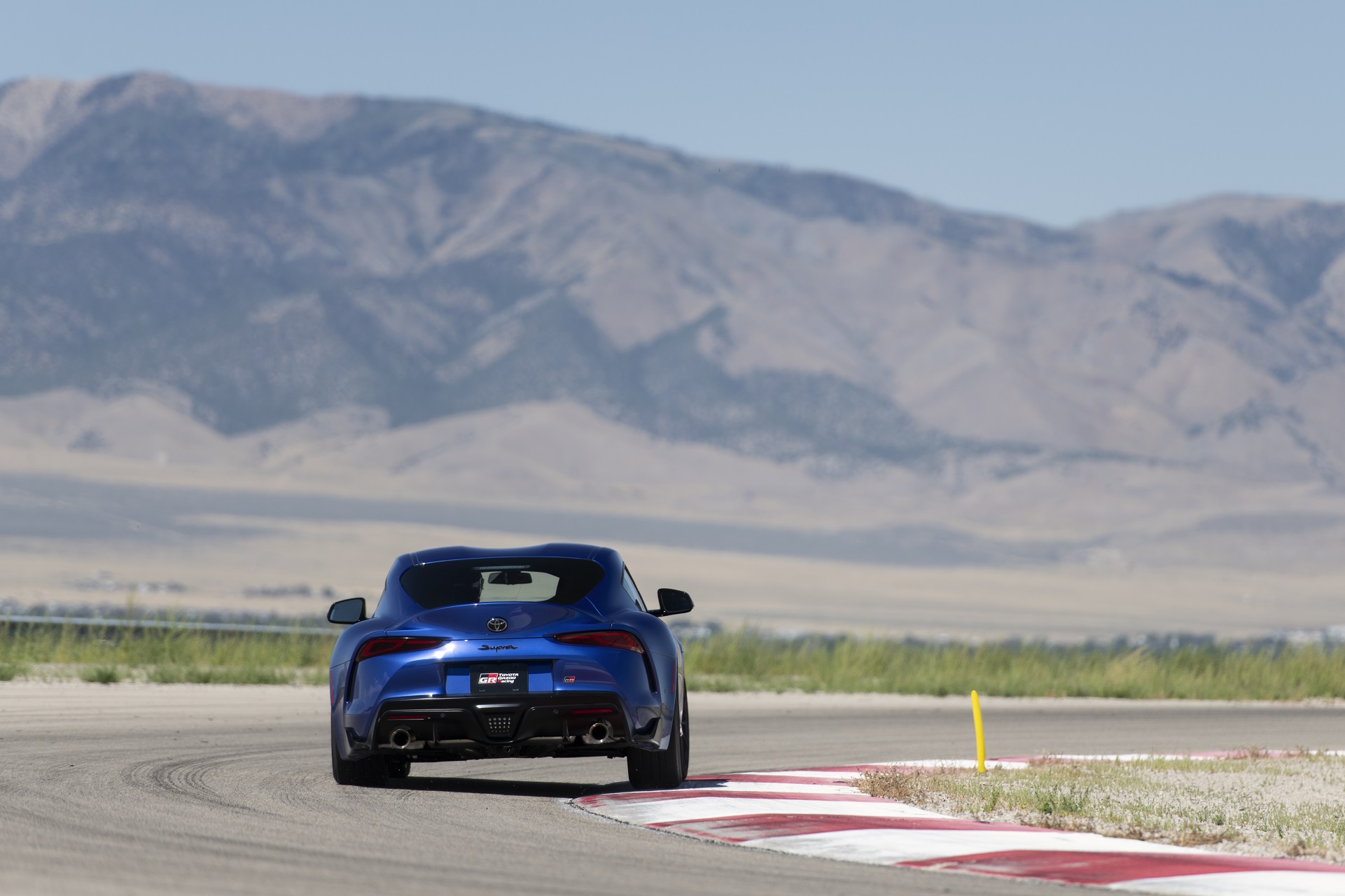 2023 Toyota GR Supra 3.0 Premium MT (Color: Stratosphere Blue) Rear Wallpapers #22 of 76