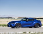 2023 Toyota GR Supra 3.0 Premium MT (Color: Stratosphere Blue) Side Wallpapers 150x120