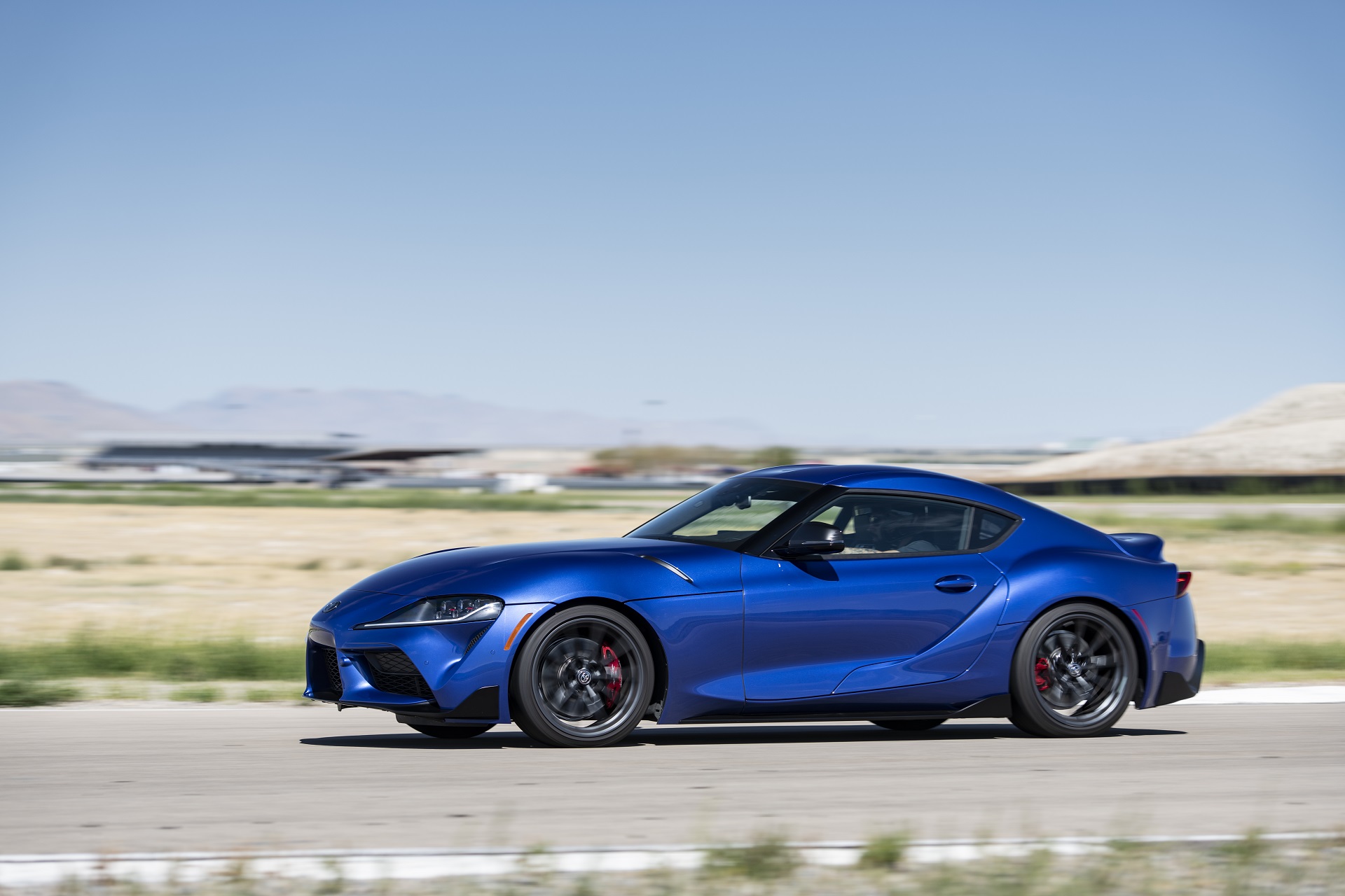 2023 Toyota GR Supra 3.0 Premium MT (Color: Stratosphere Blue) Side Wallpapers #23 of 76
