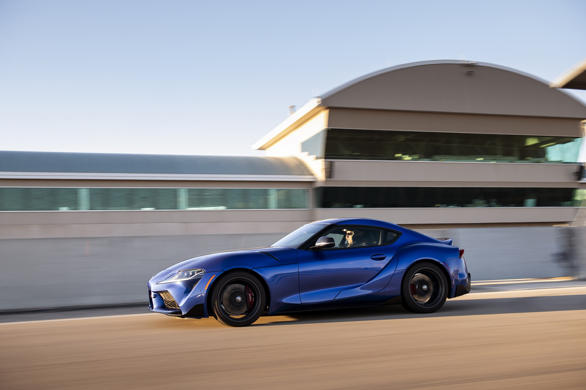 2023 Toyota GR Supra 3.0 Premium MT (Color: Stratosphere Blue) Side Wallpapers #10 of 76