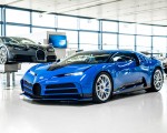 2022 Bugatti Centodieci First of Ten (Color: EB110 Blue) Front Three-Quarter Wallpapers 150x120