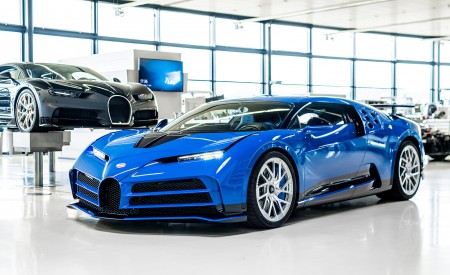 2022 Bugatti Centodieci First of Ten (Color: EB110 Blue) Front Three-Quarter Wallpapers 450x275 (8)