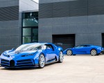 2022 Bugatti Centodieci First of Ten (Color: EB110 Blue) Front Three-Quarter Wallpapers 150x120